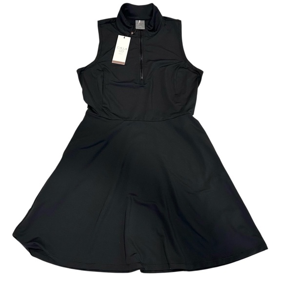 NWT Calia Golf Dress Women’s Black Sleeveless Athletic Stretch Mini Size S - Picture 2 of 7